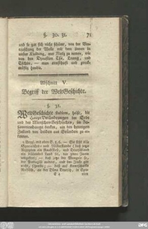 Abschnitt V. Begriff der Weltgeschichte.