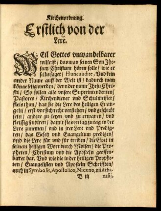 Erstlich von der Lere.