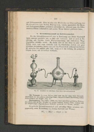 Fig. 84. Reduktion der schwefligen Säure durch Schwefelwasserstoff.