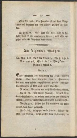 Am folgenden Morgen