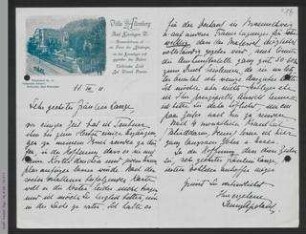Brief von Jenny Apolant an Helene Lange