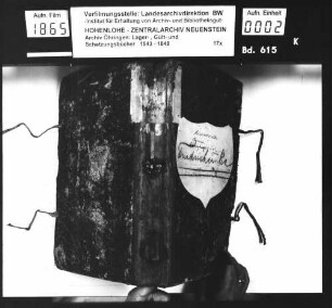 Lager- und Kanonsbuch über die verkauften herrschaftlichen Güter zu Friedrichsruhe.