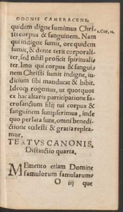 Textus Canonis. Distinctio quarta.
