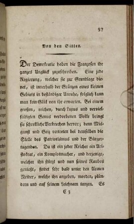 Von den Sitten.