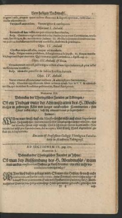 Ad Sectionem IV.
