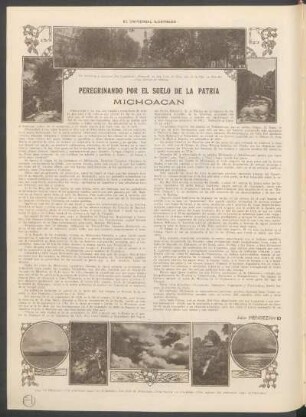 Peregrinando por el suelo de la patria : Michoacán
