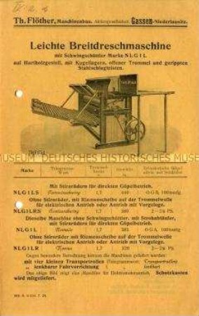 Leichte Breitdreschmaschine