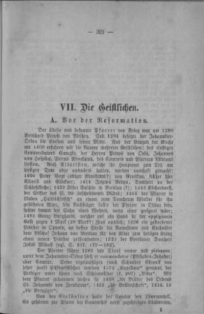 VII. Die Geistlichen