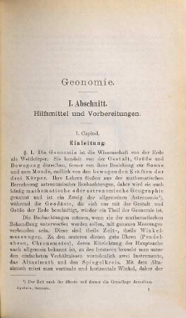 Geonomie : (mathematische Geographie) ; gestützt auf Beobachtung und elementare Berechnung ; für Lehrer, Studierende und zum Selbstunterricht