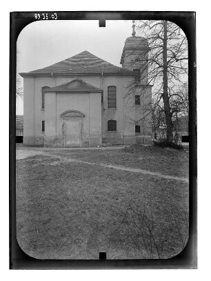 Altlandsberg. Reformierte Kirche (ehem. Schloßkirche, 1768, Veränderung 1896). Ansicht von Osten