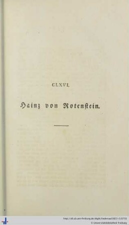 CLXVI. Hainz von Rotenstein - CLXX. Trink Spruch.