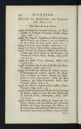 256-278, Des Pairs & de la Pairie...