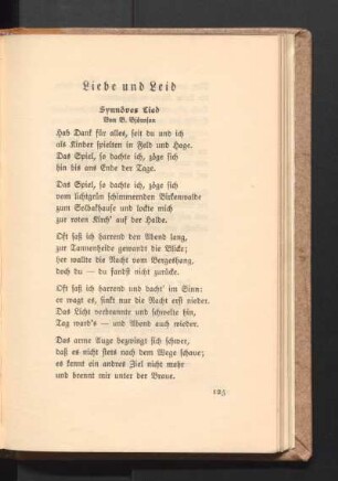 Liebe und Leid
