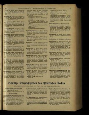 Sonstige Körperschaften des öffentlichen Rechts