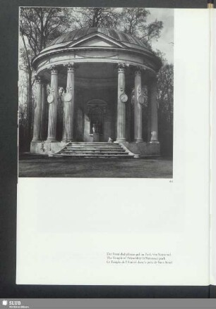 Der Freundschaftstempel im Park von Sanssouci