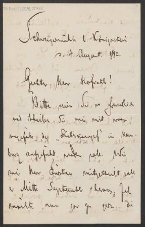 Brief an Bernhard Pollini : 04.08.1892