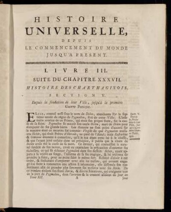 Suite du Chapitre XXXVII. Histoire des Charthaginois.