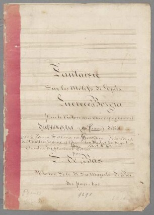 Fantasies; D; vl, pf - BSB Mus.Schott.Ha 9744-2