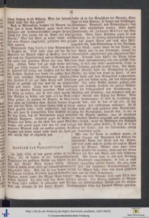 3. Ausbruch des Bauernkrieges.