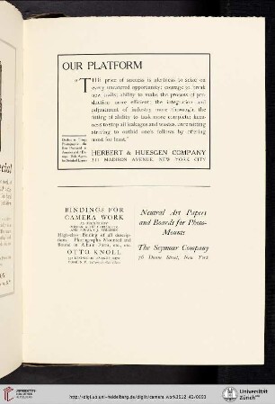Otto Knoll [Bindings for Camera Work]