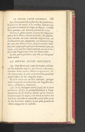 La Fièvre lente hectique.
