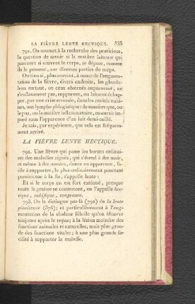 La Fièvre lente hectique.