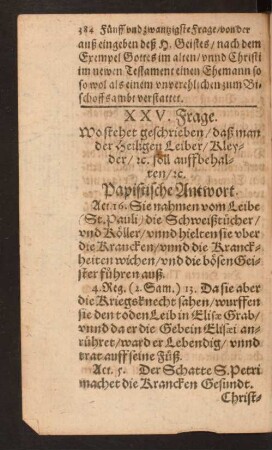 XXV. Frage.
