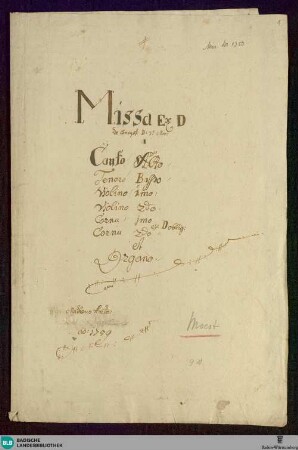 Masses - Don Mus.Ms. 1350 : V (4), orch, org; D