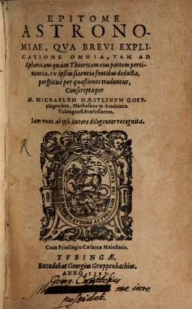 Epitome Astronomiae