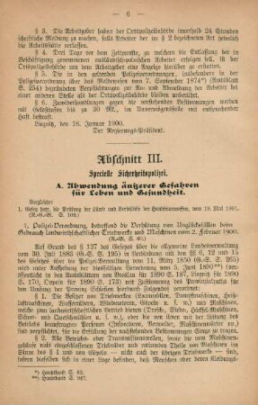 Abschnitt III. Specielle Sicherheitspolizei