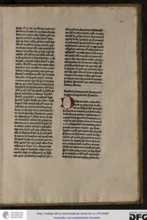 De sacramento eukristie nota quod quinque sunt de esse vel necessitate ipsius sacramenti scilicet sacerdos, intentio sacerdotis conficientis...
