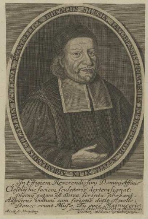 Bildnis des Abrahamus Cleselius