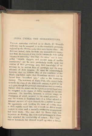 India under the Mohammedans.