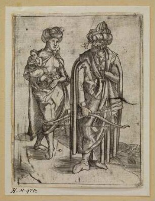 Der Orientale und sein Weib (Die Türkenfamilie)