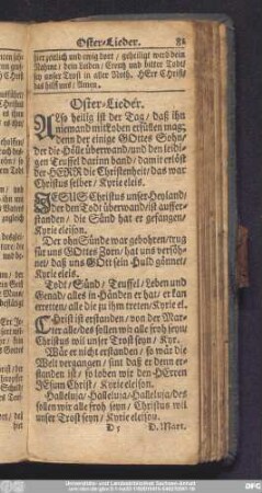 Oster-Lieder.