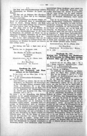 No. 18. (411-426) (416,417.), 26. Oktober 1906