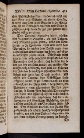 499-505, Der Cardinal Aquaviva hatte indessen vier ...