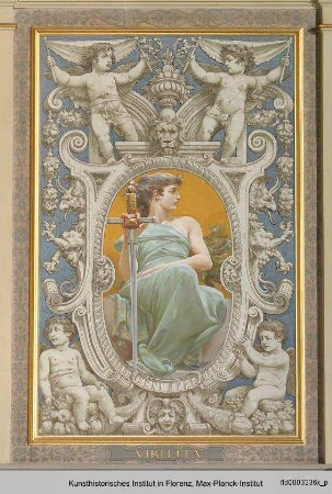 Ausmalung des Treppenhauses im Palazzo Grifoni Budini Gattai : Weibliche Allegorien