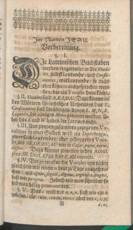 Im Namen Jesu. Vorbereitung.