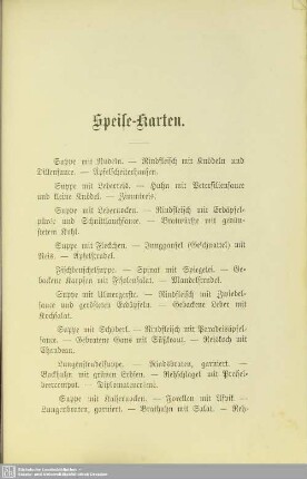Speise-Karten