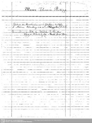 Moser, Johann Philipp: Moser, Johann Philipp