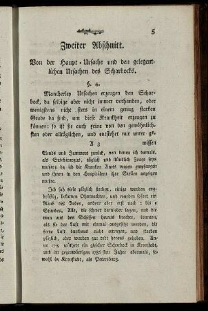 Zweiter Abschnitt. Von der Haupt-Ursache und den gelegentlichen Ursachen des Scharbocks.
