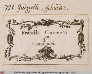Exlibris der Gebrüder Guizetti