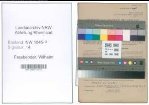 Entnazifizierung Wilhelm Fassbender , geb. 08.08.1889 (Polizist)