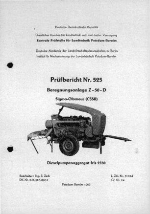 Beregnungsanlage Z - 50 - D