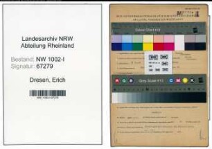 Entnazifizierung Erich Dresen , geb. 31.10.1904 (Ingenieur)