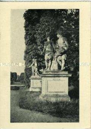 Skulpturengruppe im Barockgarten Großsedlitz, Kindererholungsheim der Arbeiterwohlfahrt