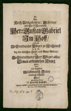 Holzschuher, Familie / Wappen / Stempel