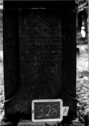 Grabstein 328 [Nir S. 198f. Nr. 18.04]: Grabstein 328A [Nir S. 198f. Nr. 18.04]