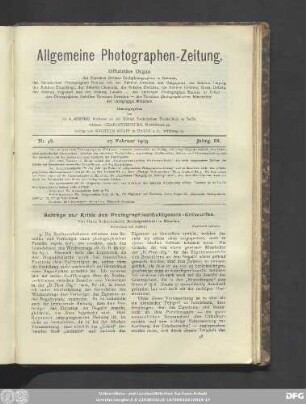 Nr. 48. 27. Februar 1903. Jahrg. IX.